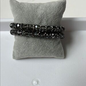 Elegant Silver Beaded Bracelet